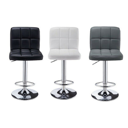1/2pcs Faux Leather Bar Stools Breakfast Kitchen Chair Bar Stools Chrome Swivel
