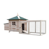 Wooden Chicken Coop with Egg Nesting Box Ducks Hen House Cage Poultry Hutch Run
