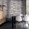 New Grey Brick Wall Grey Shimmer Tones Effect Faux Metallic Feature Wallpaper 3D
