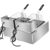 10L/20L Commercial Electric Deep Fat Fryer Chip Single Double Tank Frying UK