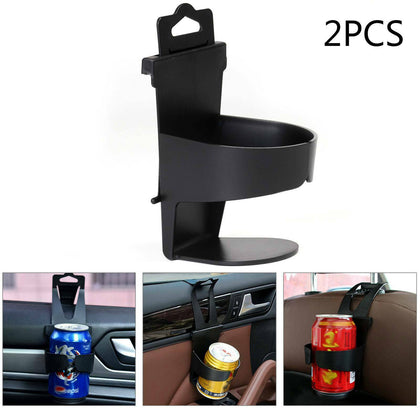 2PCS Universal Car Cup Holder Door Mount Seat Drinking Bottle Can Stand Mug
