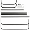 Heavy Metal Double Clothes Rail Hanging Rack Garment Display Stand Storage Shelf