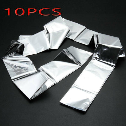 10 X Waterproof EMERGENCY FOIL BLANKET Thermal Camping First Aid Survival Rescue