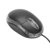 WIRED USB OPTICAL MOUSE FOR PC LAPTOP COMPUTER SCROLL WHEEL - BLACK MOUSE