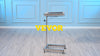 Mayo Stand Mayo Traywith Adjustable Height 32-51in for Laboratory Salon