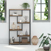 Open Bookshelf Rustic Industrial Style Shelves Wood and Metal Bookcase Furniture