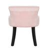 Wing Back Button Vanity Stool Velvet Vintage Bedroom Dressing Table Chair Pouffe