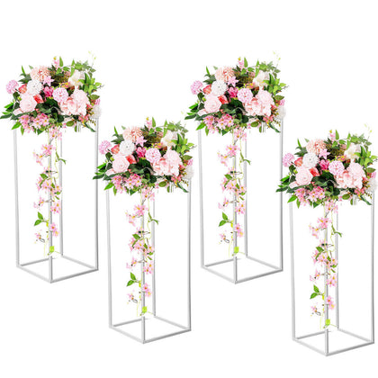 4PCS 60cm Metal Geometric Flower Stand Wedding Table Centrepiece Stage Decor