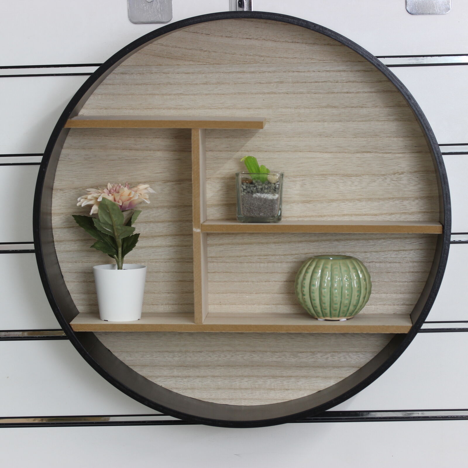 Round deals display shelf