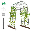 230CM Metal Garden Arch Heavy Duty Arbor Climbing Trellis Pergola Decoration
