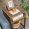 Industrial Side Table Rustic Metal End Sofa Storage Cabinet Vintage Bedside Unit