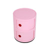 Round Postbox Bedside Table ABS Drawer Storage Cabinet Display Organiser Unit