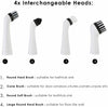 Super Scrubber Cleaning Electric Brush Help House Kitchen Bathroom 4 Heads UK