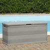 Garden Storage Box Chest 280L Outdoor Indoor Plastic Furniture Black Cushion Box