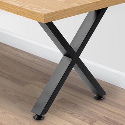 Set of 2 Industrial Metal Steel Legs Table Desk Bench X Cross Frame Legs 71cm