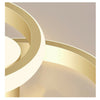 LED Golden Three-tone Light Ring Ceiling Light Personality Modern Hallway Aisle