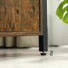 Industrial Style Side Table Vintage Tall Bedside Cabinet Nightstand Rustic Stand