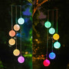Garden Outdoor Hanging Wind Chimes Solar Powered LED Light Festive Decorations