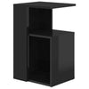 Living Room Modern Side Table High Gloss Black 36x30x56 cm Chipboard
