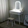 Elecwish Dressing Table Makeup Desk Vanity LED Adjustable Light Mirror w/Stool