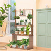 3-Tier Hanging Plant Stand Indoor Outdoor Vertical Wooden Plant Flower Shelf Pot