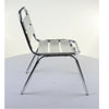 Aluminium Chrome Bistro Table Square Round Stacking Chair Cafe Outdoor Furniture