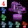 3D Illusion Car LED Night Light 16 Color Touch/Remote Table Desk Lamp Kids Gifts