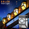4/8/12x Led Solar Powered Wall Light Bright Outdoor Door Fence Garden Lights