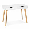 100 cm Computer Desk Writing Study Table Office With 2 Drawers Dressing Tables