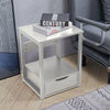 Bedside Table Cabinet Lamp Small Side End Table Nightstand Telephone w/ Drawer