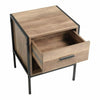 Industrial 1/2 Drawers Bedside Cabinet Table Nightstand Storage Bed Living Room