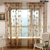 Sunflower Net Voile Window Curtains Sheer Tulle Drape Panel Home Ornament 1Pc UK