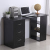 120cm Computer Desk Writing PC Table Workstation Laptop w/ 3 Shelf & Drawers
