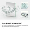 LED Bathroom Mirror Light Illuminated Demister Pad Touch Control Wall Mount IP44