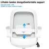 Office Desk Chair Ergonomic Task Chair Swivel Seat Flip-up Arms Lumbar Support