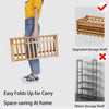 4/5 Tier Folding Bamboo Plant Stand Flower Pot Bonsai Display Storage Book Shelf