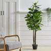 90/120/150cm Luxury Green Fiddle Fig Tree Artificial Trees & Plants Topiary Tree