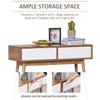 Console Table Sofa Side Desk w/ 2 Drawers for Living Room Entryway