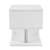 Small Side Table Beside Tea Coffee Lamp Desk Nightstand Furniture w/ LED Light