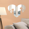 Walplus Heart Shape Cats Mirror Wall Sticker Art Decal Home Decorations