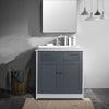 Bathroom Under Sink Basin Cabinet Storage Unit Cupboard with Shelving Furniture