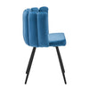 Modern Home Dining Chairs Soft Velvet Petal Backrest Dresser Chair Grey / Pink