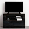 Modern TV Unit Stand Cabinet High Gloss Doors Sideboard Living Room LED Light