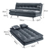 3 Seater Velvet Sofa Bed 3-In-1 Convertible Sleeper Bed Adjustable Sofa Recliner