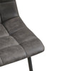 2 Pcs Brown Faux Leather/PU/ Velvet Dining Chairs Lint Chair Padded Dining Room