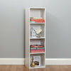 4 Tier Wooden White Cube Bookcase Storage Display Unit Modular Shelving/Shelves