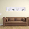 Modern Wall Mount Storage Shelf CD Media Storage Rack Wooden 4 Unit Practical