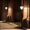 1.2m Solar Power Outdoor LED Security Lamp Post Light | Garden Path Driveway
