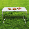 4FT FOLDING CAMPING TABLE ALUMINIUM PICNIC PORTABLE ADJUSTABLE PARTY BBQ OUTDOOR