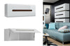 White Gloss Wall Cabinet Modern Storage Shelf Unit 1 Door Black Brown Azteca T